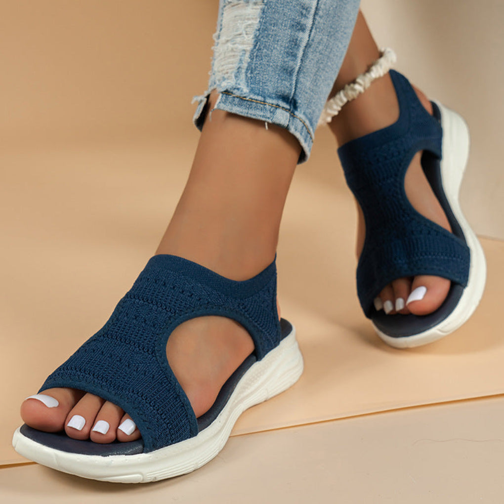 Sandales de sport à tige tricotée et coussin orthopédique