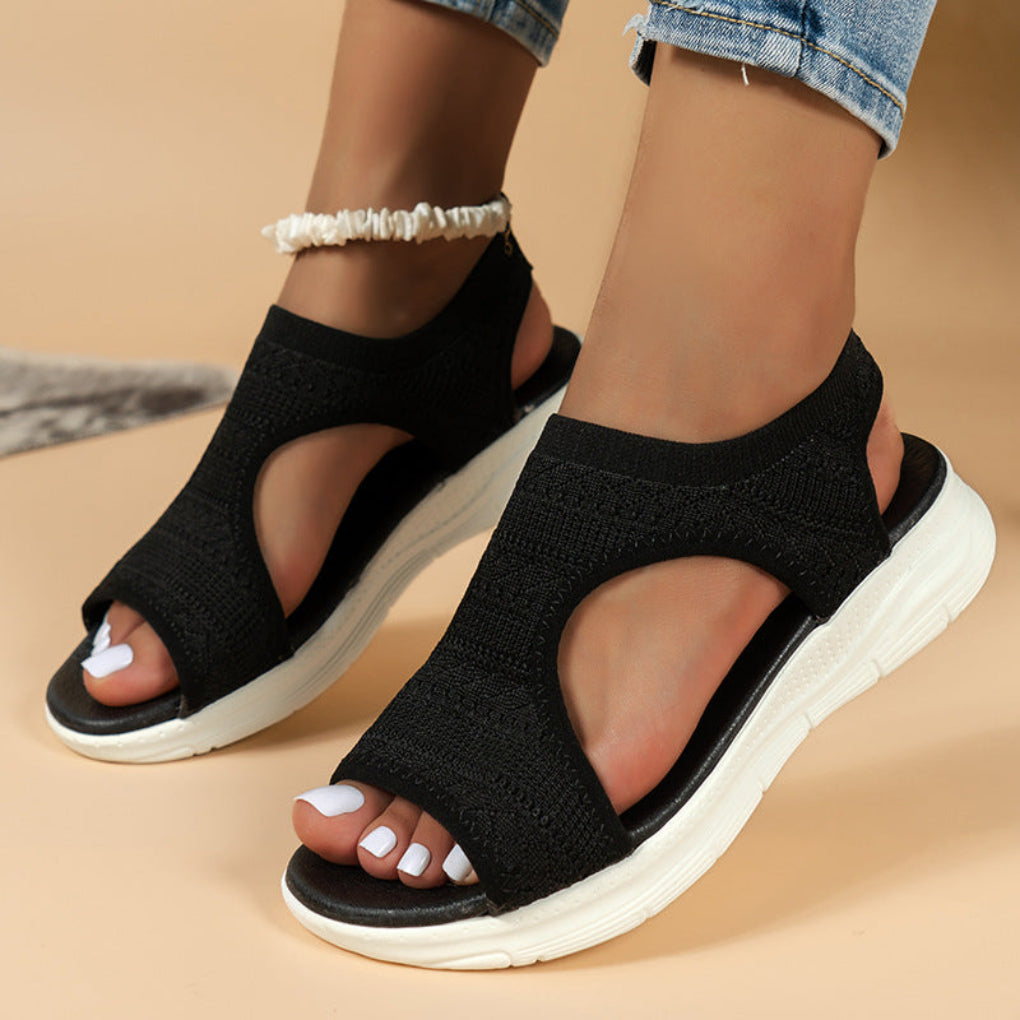 Sandales de sport à tige tricotée et coussin orthopédique