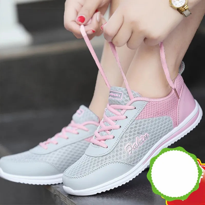 Baskets Classiques en Maille Respirante pour Femme