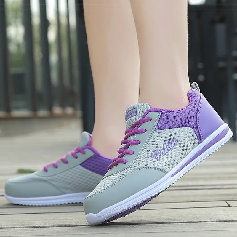 Baskets Classiques en Maille Respirante pour Femme