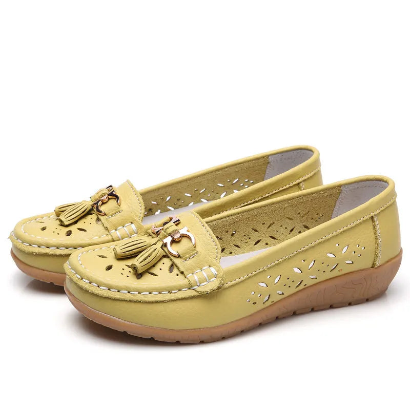 SERELA™ - mocassin femme cuir tres souple - Confort Absolu & Élégance Garantie