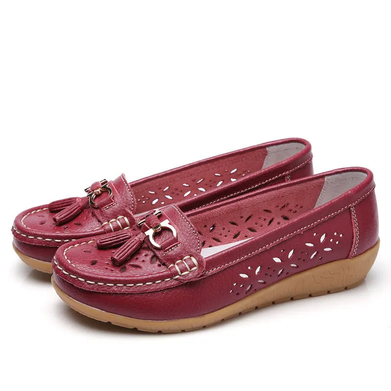 SERELA™ - mocassin femme cuir tres souple - Confort Absolu & Élégance Garantie