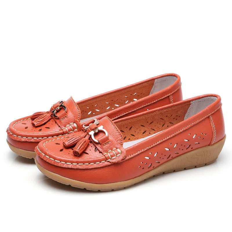 SERELA™ - mocassin femme cuir tres souple - Confort Absolu & Élégance Garantie